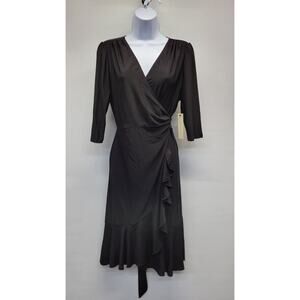 Kiyonna Whimsy Wrap Dress Size Large